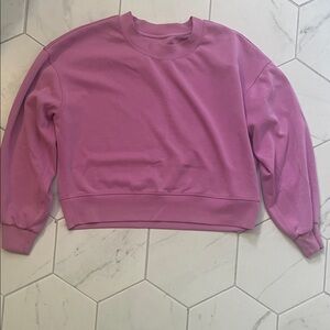 Lululemon Pink Cropped Sweatshirt